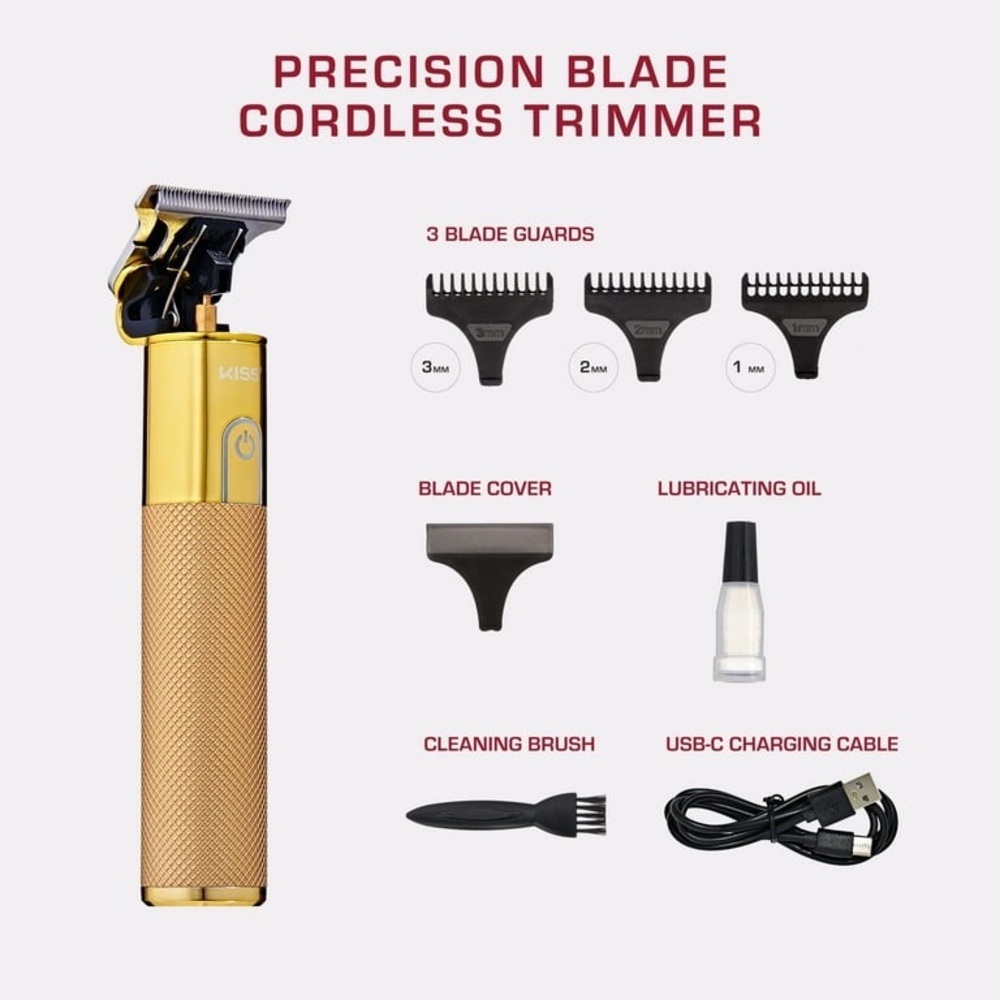 Kiss Gold Precision Cordless Trimmer set